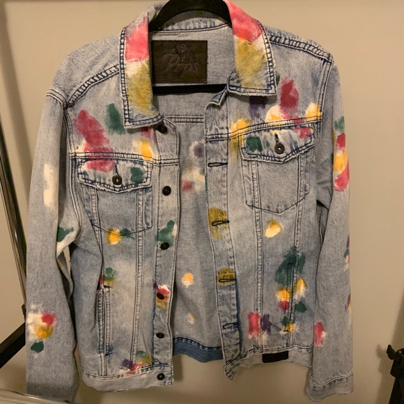 PRPS Other - Men’s Prps jacket paint splattered denim